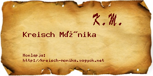 Kreisch Mónika névjegykártya